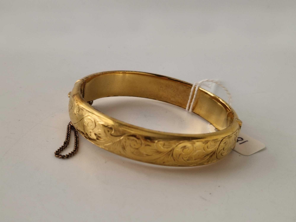 A rolled gold bangle - Image 2 of 4