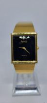 Gents Gold Plated Accurist Diamond Watch W/O