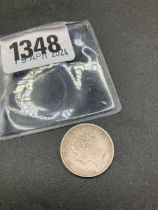 Silver sixpence 1883 Better grade