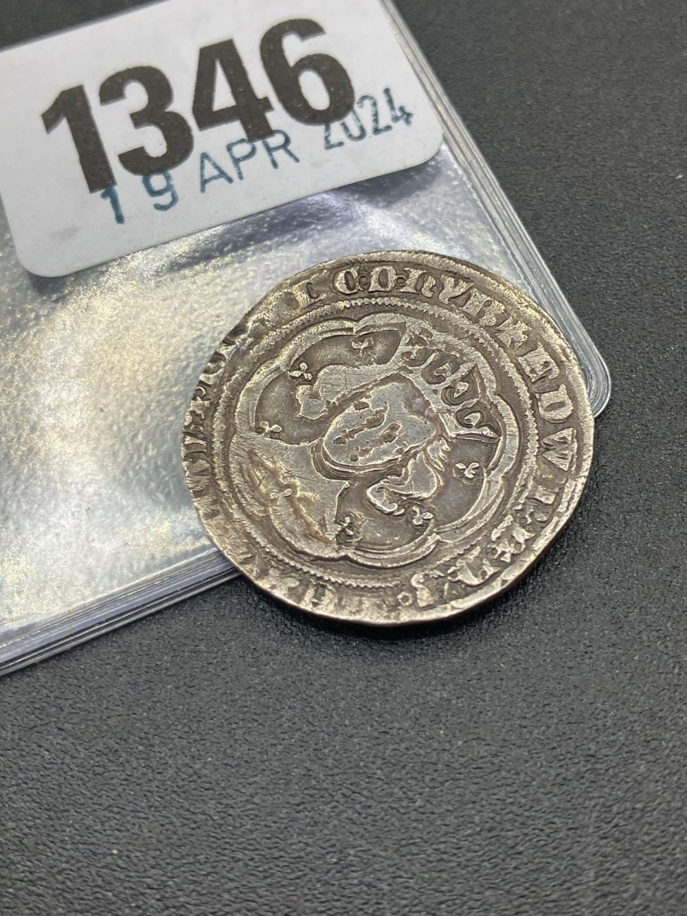 Edward III London groat Canterbury EF - Image 2 of 2