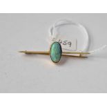 An opal brooch, 9ct, 3.5 g