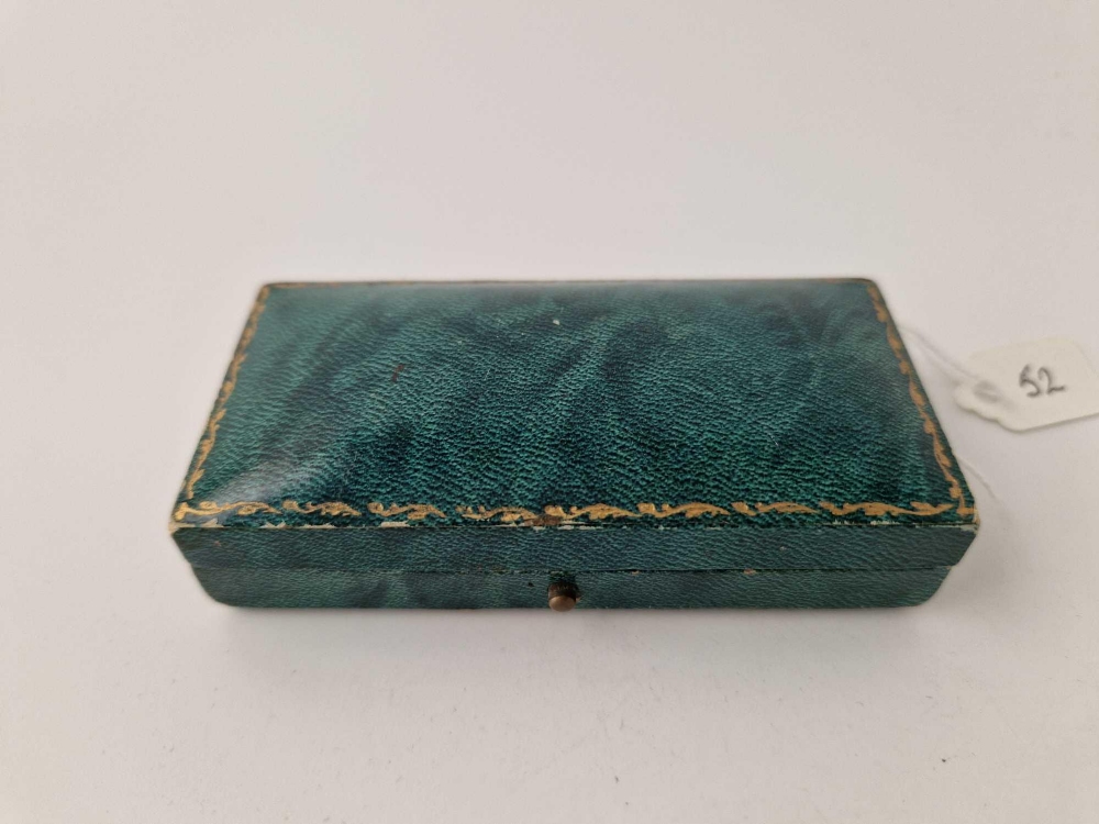 A VICTORIAN NOVELTY HIGH CARAT GOLD TURQUOISE set key brooch with hidden pencil 8.3g boxed - Image 4 of 4