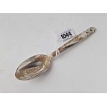 A Georg Jensen spoon of Art Deco design, 7 inches long