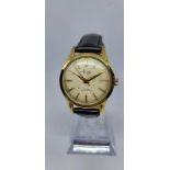Gents Gold Plated Mauthe 19 Rubies Watch W/O
