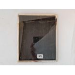 A large rectangular photo frame also with easel back, 10.5" high, Birmingham 1933
