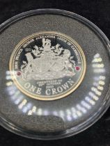 2013 Boxed silver piedfort crown 50gm