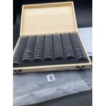Box large qty of coins caps (100) for the professional coin collector, New