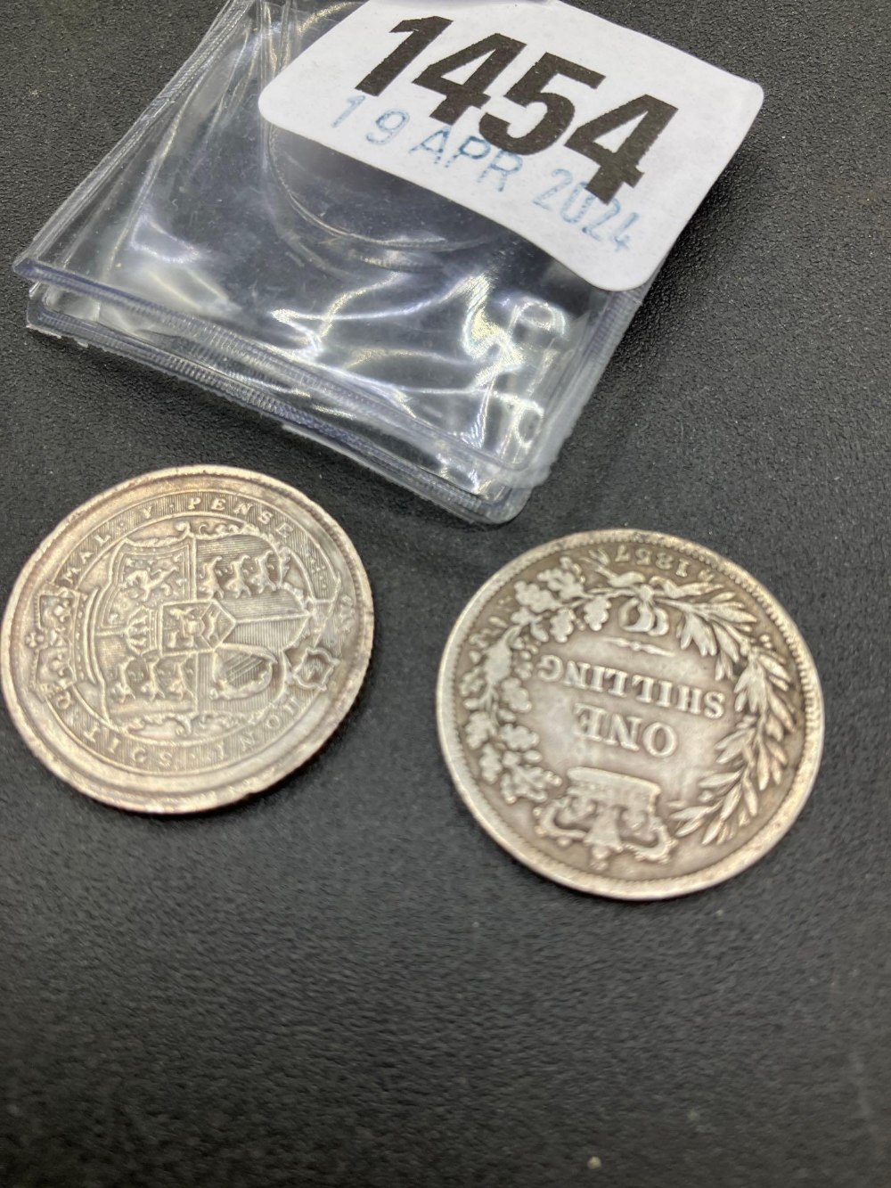 1819 & 1857 shillings - Image 2 of 2