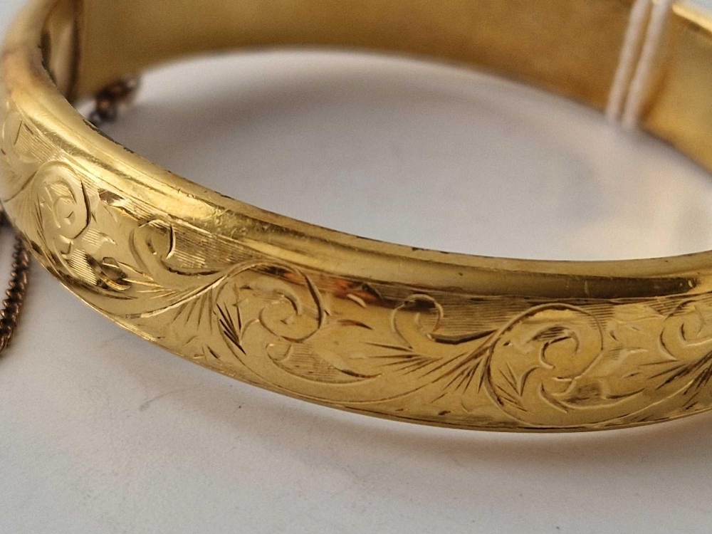 A rolled gold bangle - Image 3 of 4