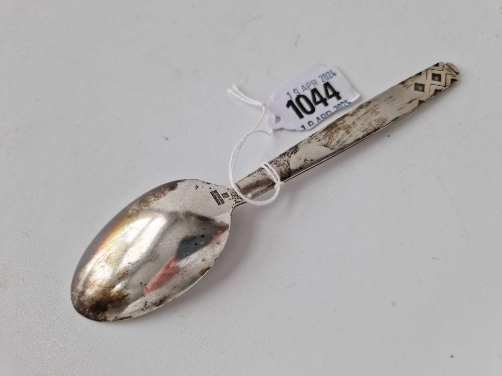 A Georg Jensen spoon of Art Deco design, 7 inches long - Image 3 of 3