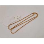 A good box link neck chain, 18ct, 4.5 g
