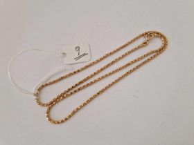 A good box link neck chain, 18ct, 4.5 g