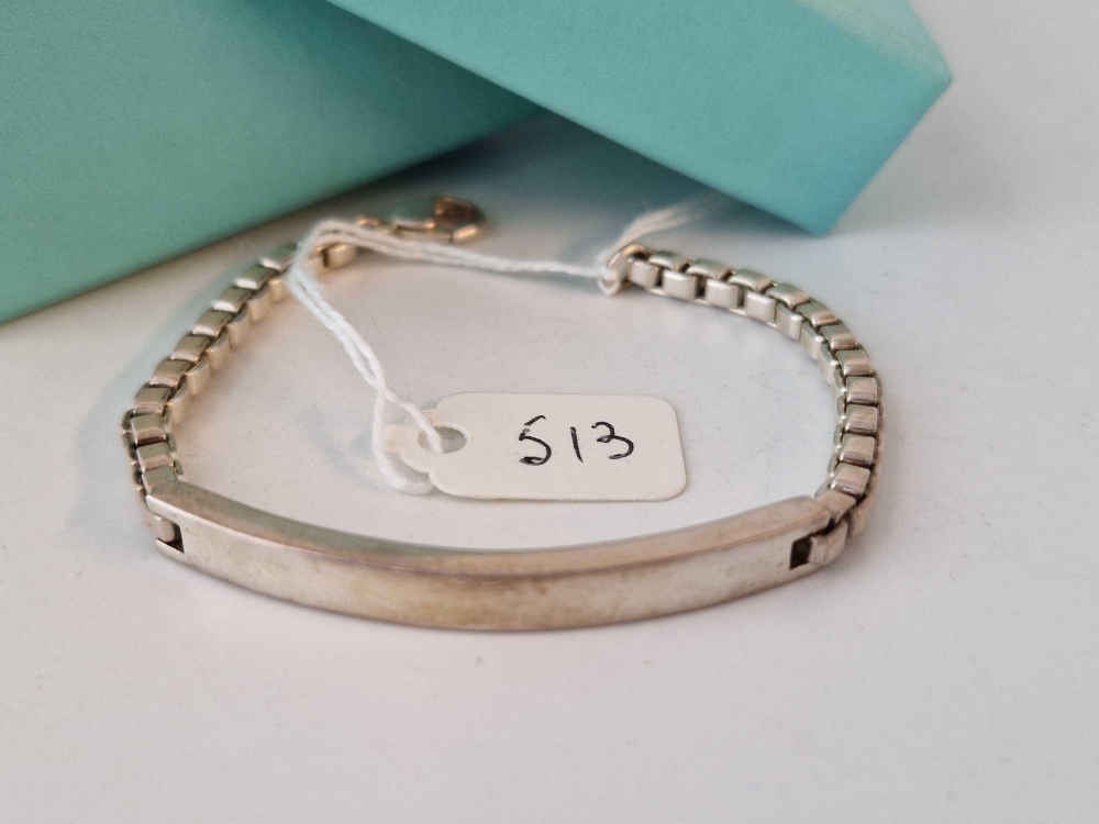 A Tiffany & Co boxed silver bracelet 6.5” - Image 2 of 2
