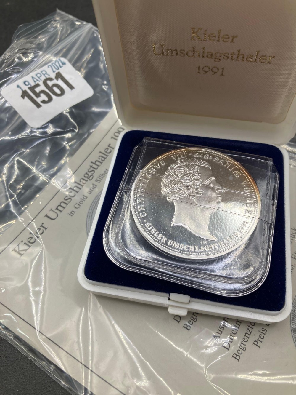Silver .999 Medallion 25g 1991