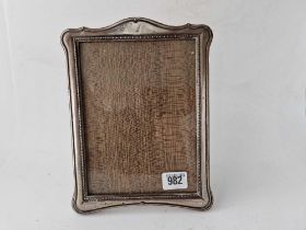 Another photo frame with shaped oblong border, 9" high, Birmingham 1921 by GF & Co