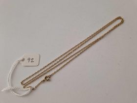 A long neck chain, 9ct, 23 inch, 2.2 g