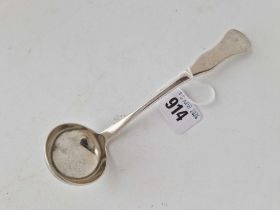 An unusual early Victorian Scottish sauce ladle, Glasgow 1858 by TRT, 50g