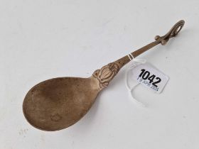 A Georg Jensen spoon with stylish stem, 7.5 inches long