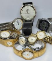 Collection of Watches to Include Digital Remex, Junghans and Avia