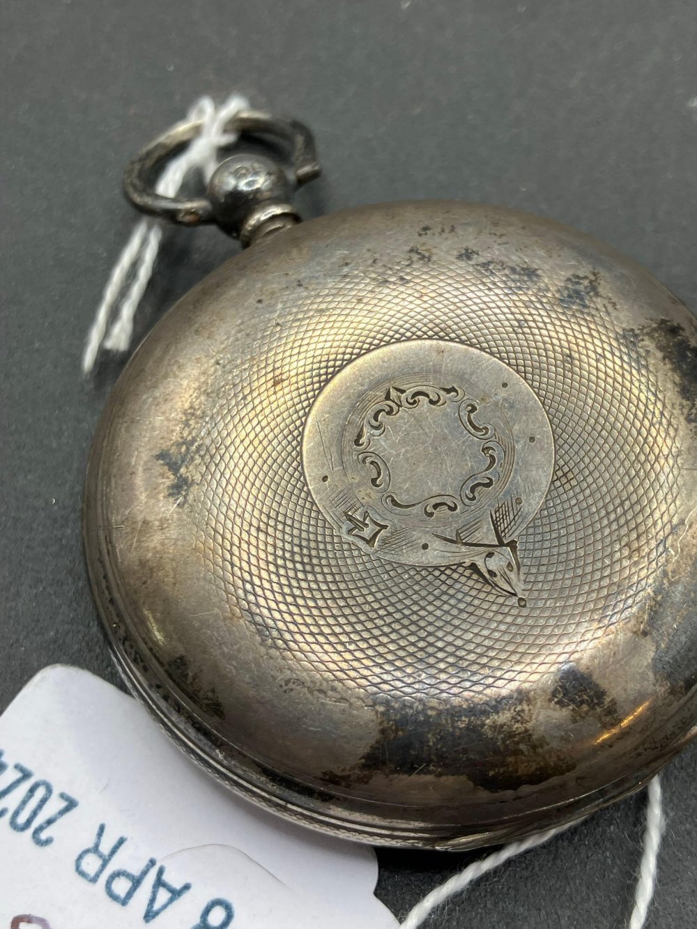 A gents silver hunter pocket watch ROSSITER Bridgwater London 1860 96 gms - Image 2 of 2