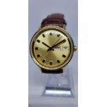 Gents Gold Plated Timex Watch W/O