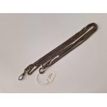 A silver guard chain, 29 inch, 37 g