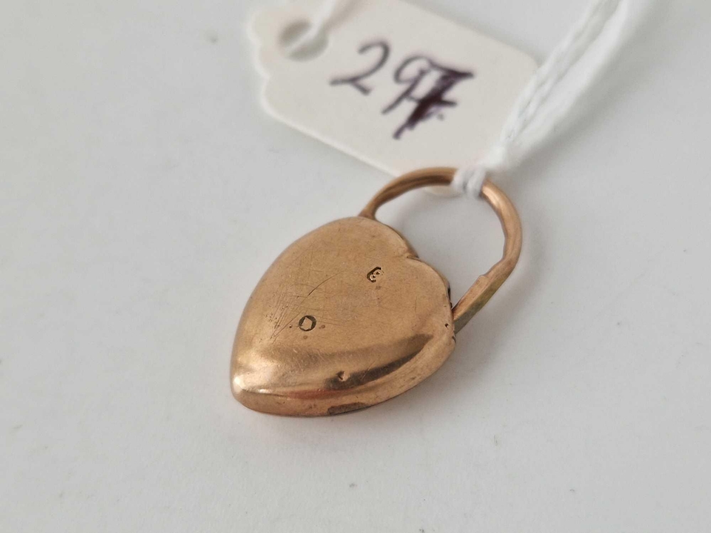 A heart locket, 9ct, 2.2 g - Image 2 of 2