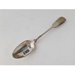 A plain Exeter Victorian table spoon, 1848 by WRS