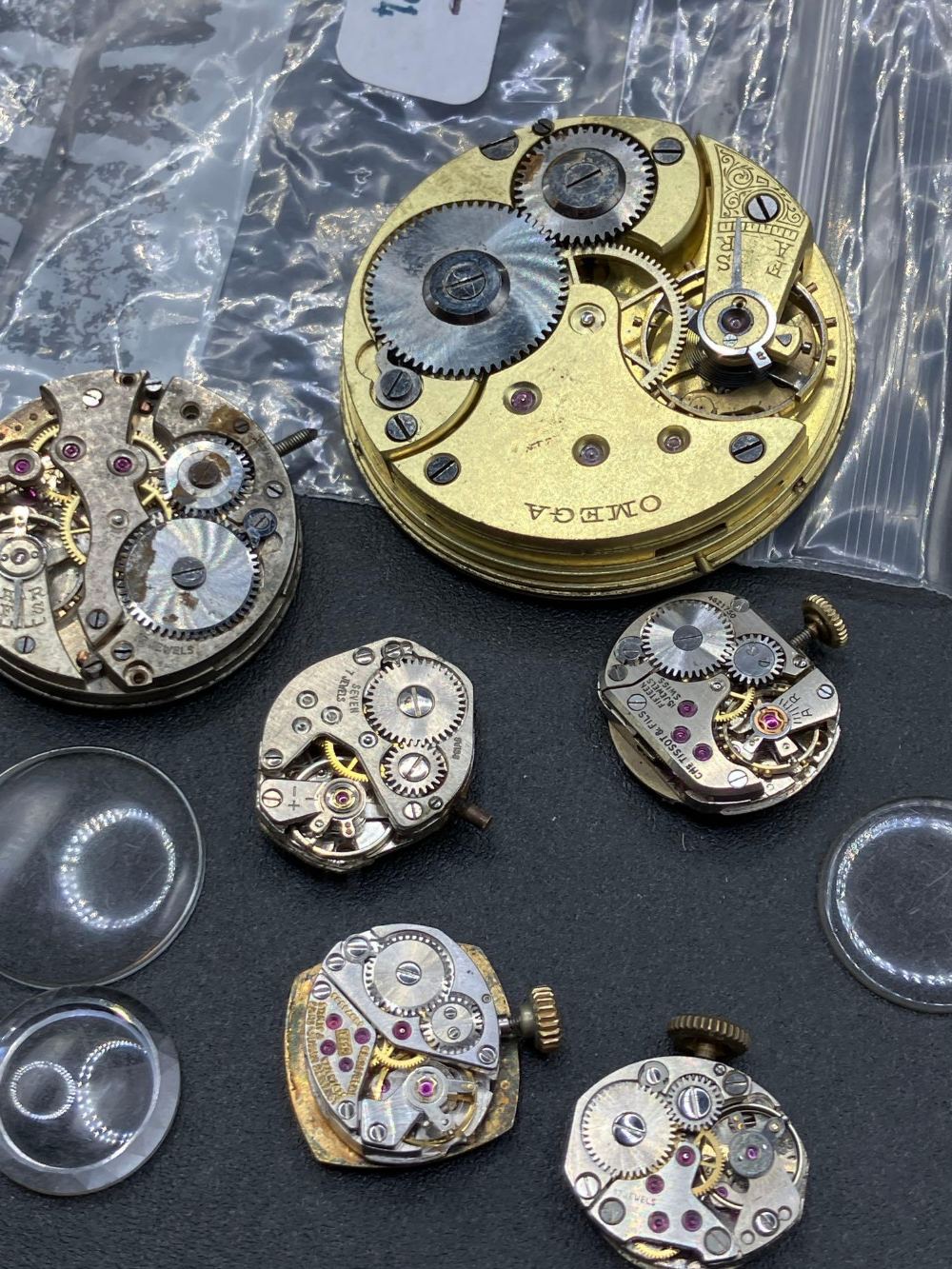 A bag of assorted watch movements including ladies LONGINES and TISSOT - Image 2 of 2