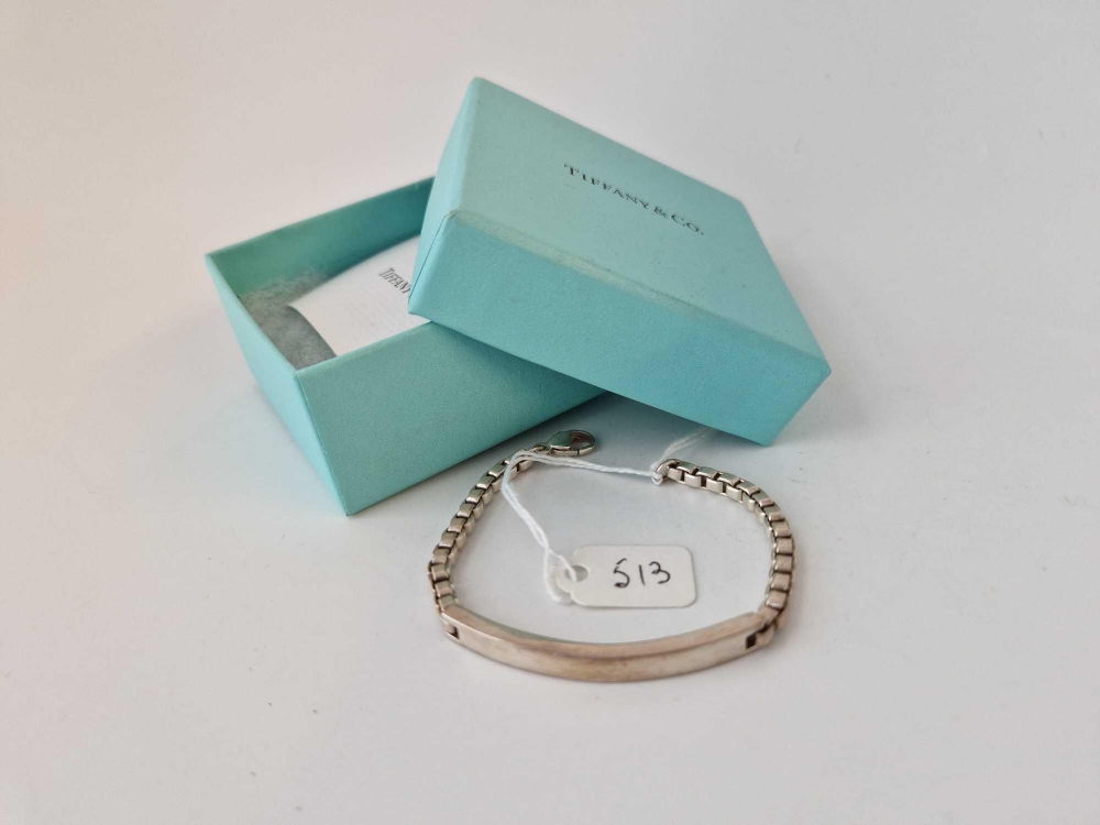 A Tiffany & Co boxed silver bracelet 6.5”