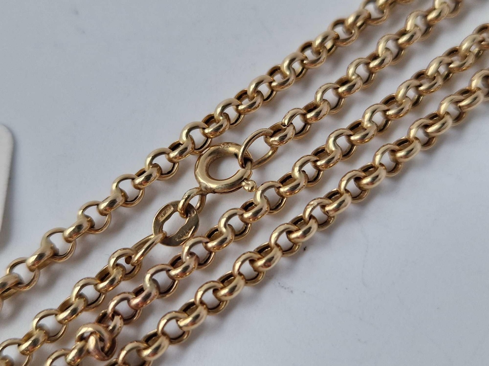 A belcher link neck chain, 9ct, 16 inch, 5.0 g. - Image 2 of 2