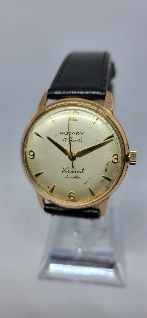 Gents Rotary 17 Jewels Gold Plated Watch W/O