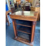 Set of 19th C Rosewood shelves with turned pillars to front - Panelled sides