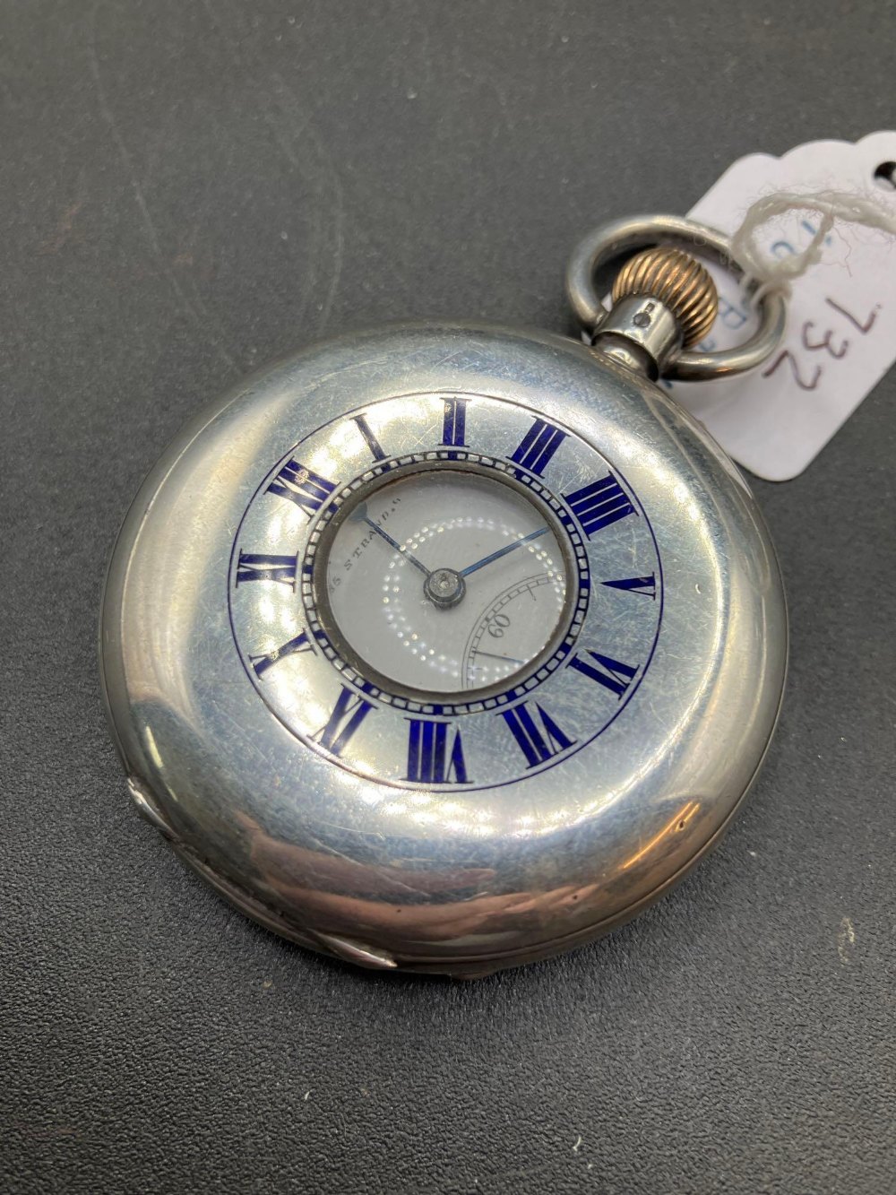 A silver half hunter pocket watch by S smith of the STRAND makers to the Admiralty - Image 2 of 3