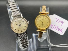 Two ladies OMEGA wrist watches