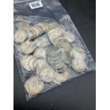 Pre 1947 GB florins - circa 550g