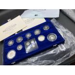 2000 Millenium silver proof set including Maundy set