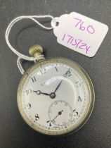 A gents LANCO pocket watch with seconds dial