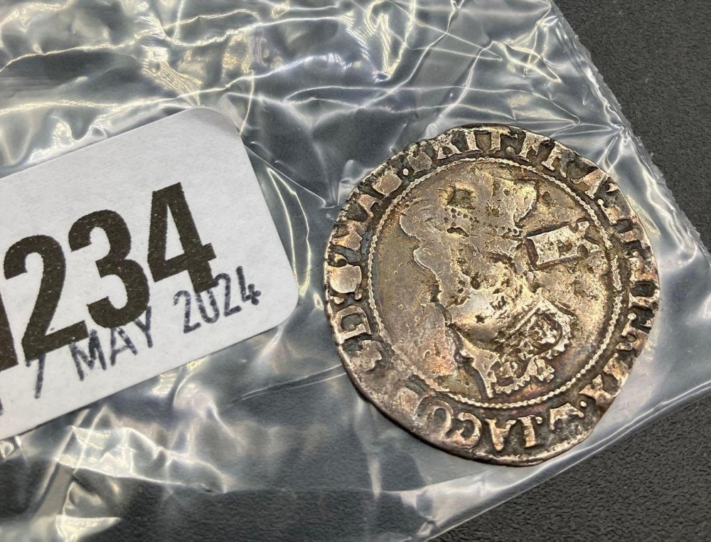 Silver James I shilling 1603-1625