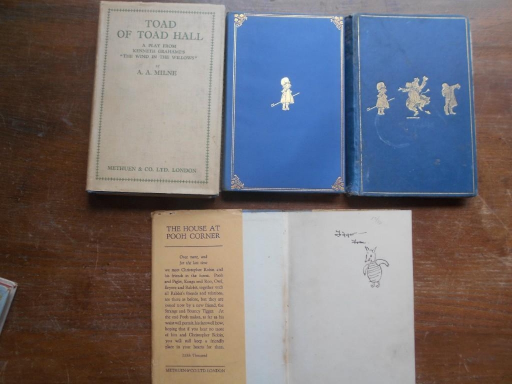 MILNE, A.A. Toad of Toad Hall 1st. ed. 1929, London, 8vo orig. cl. d/w, plus House at Pooh Corner