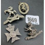 Four Military Badges