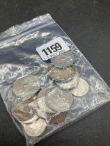 One bag of Dutch coins, including 1924 - 1928