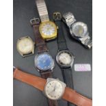 Six gents wrist watches