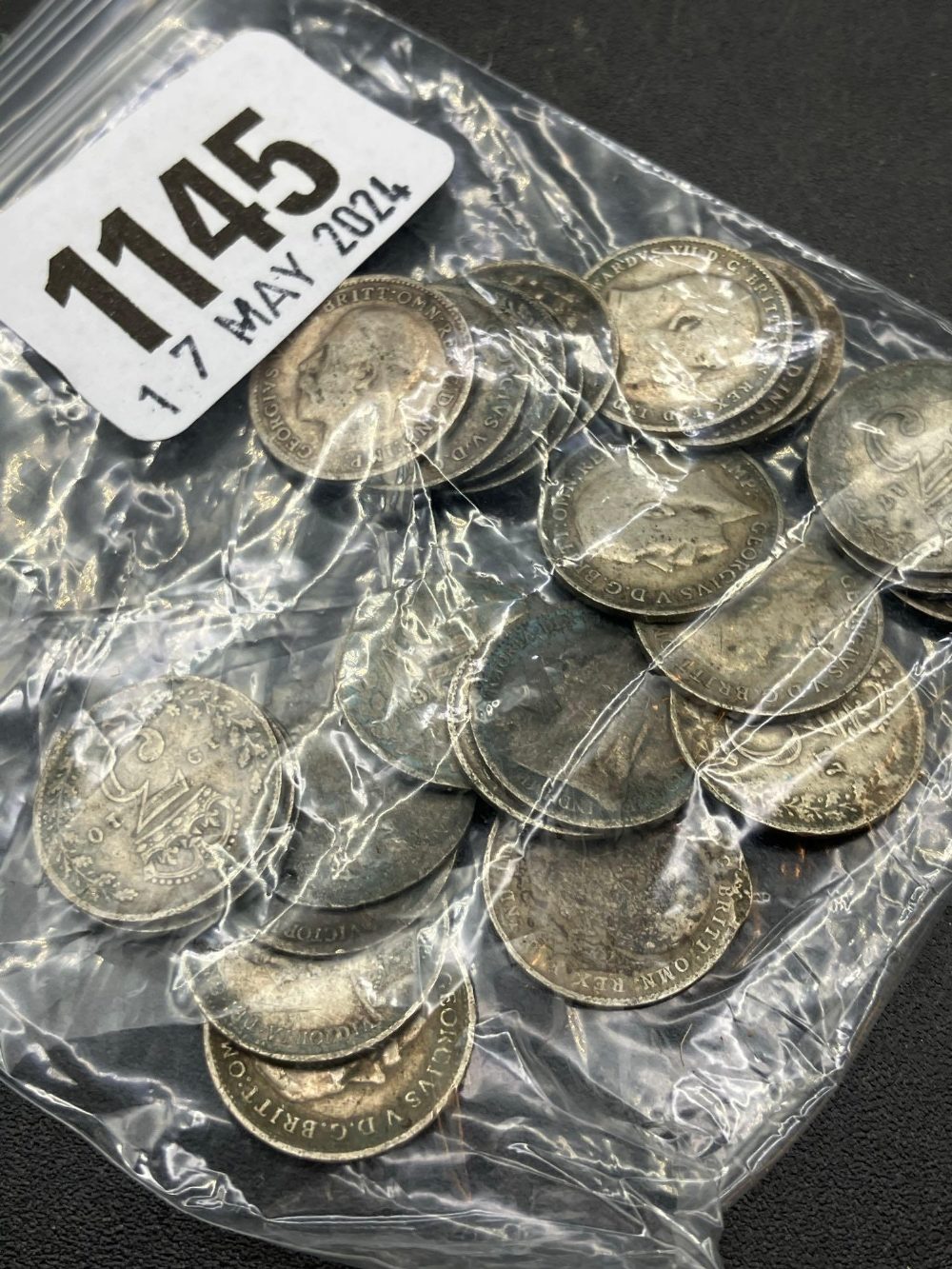 Pre 1920 silver 3d, 35g