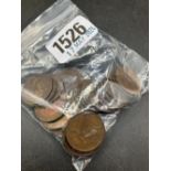 Bag of George V farthings