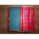 BIBLE & PRAYER BOOK a Bible & Prayer Book, both 1824, London, finely bnd. fl. red leather