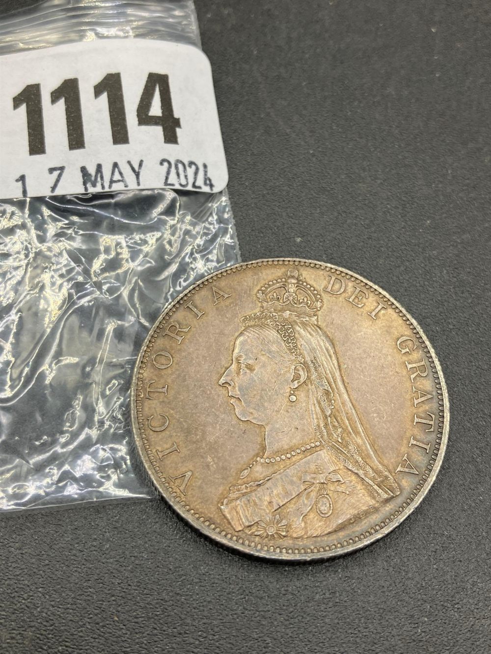 Double florin 1887, very good grade