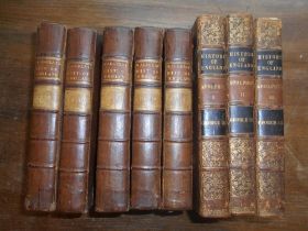 MACAULAY, Catherine The History of England 5 vols. 1766-1771, London, 8vo cont. fl. cf. ( Vol. I