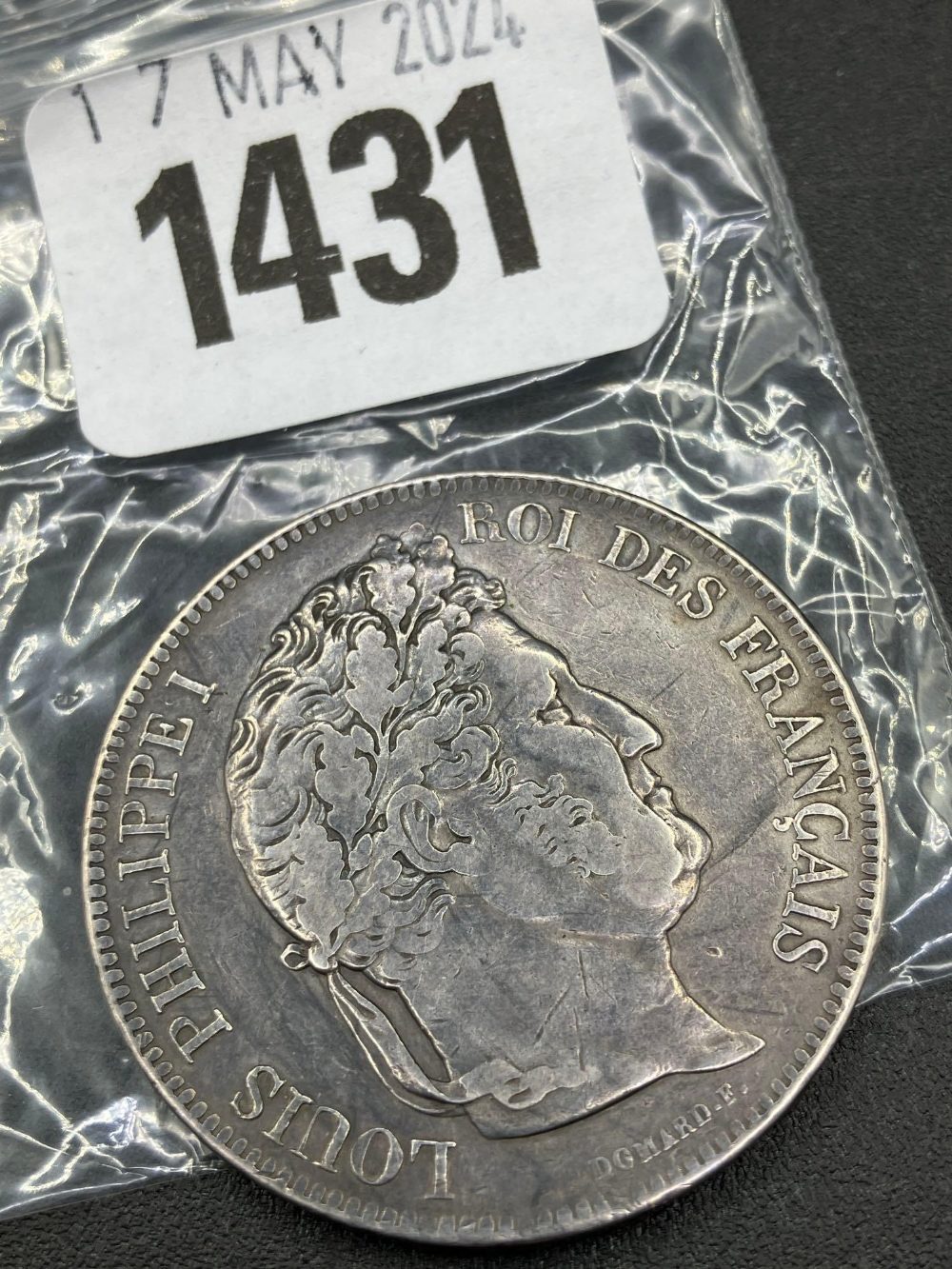 A French silver 5 francs 1832