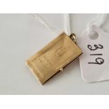 A driving licence charm 9ct 2.4 gms